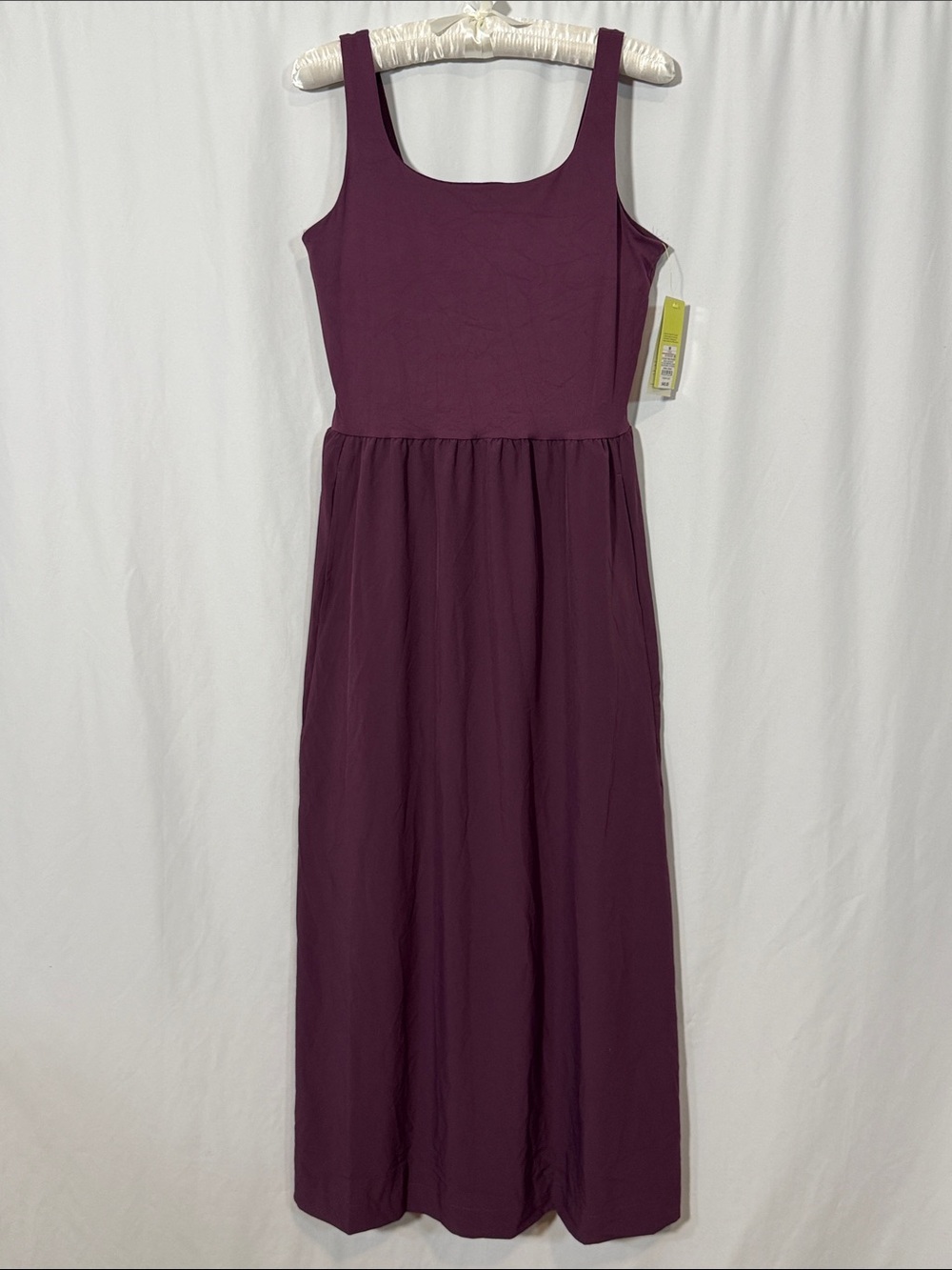 all in motion Plum Sleeveless Midi Dress